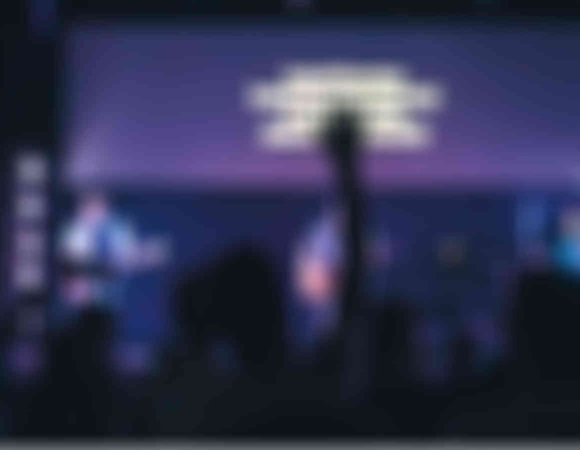 Blurred image of the crowd at a musical performance