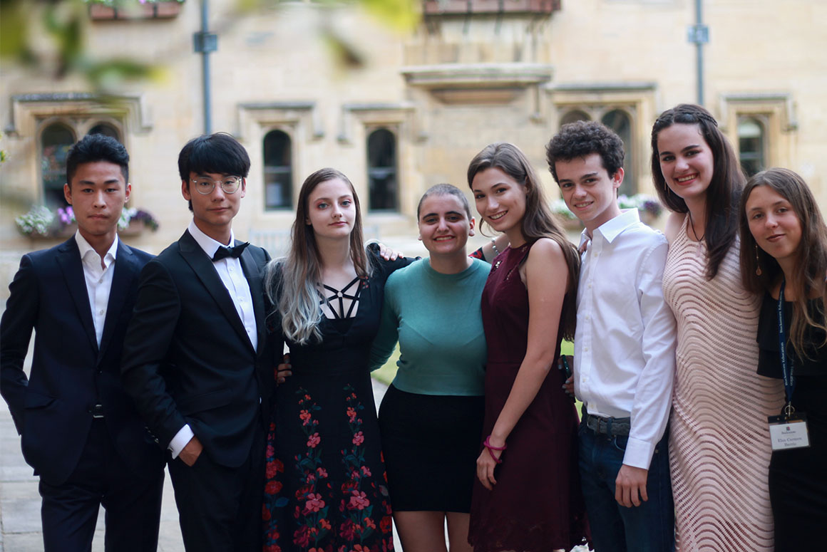 Bucksmore Education students standing outside