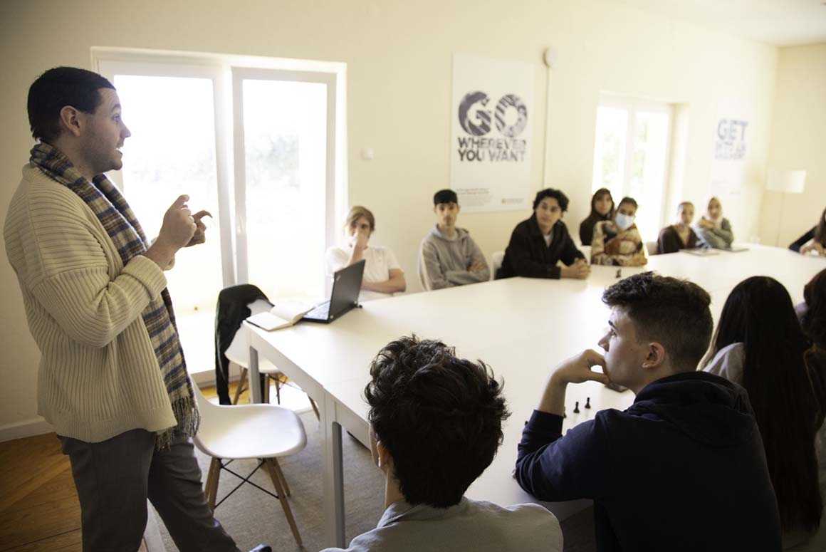 Greene's College Oxford students in a shared tutorial
